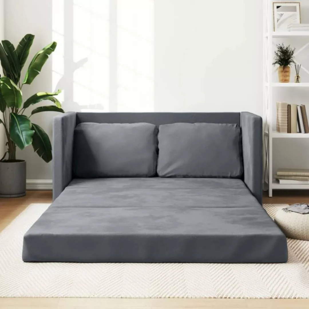 vidaXL Sofa Bodensofa Sofa mit Schlaffunktion, Samt günstig online kaufen