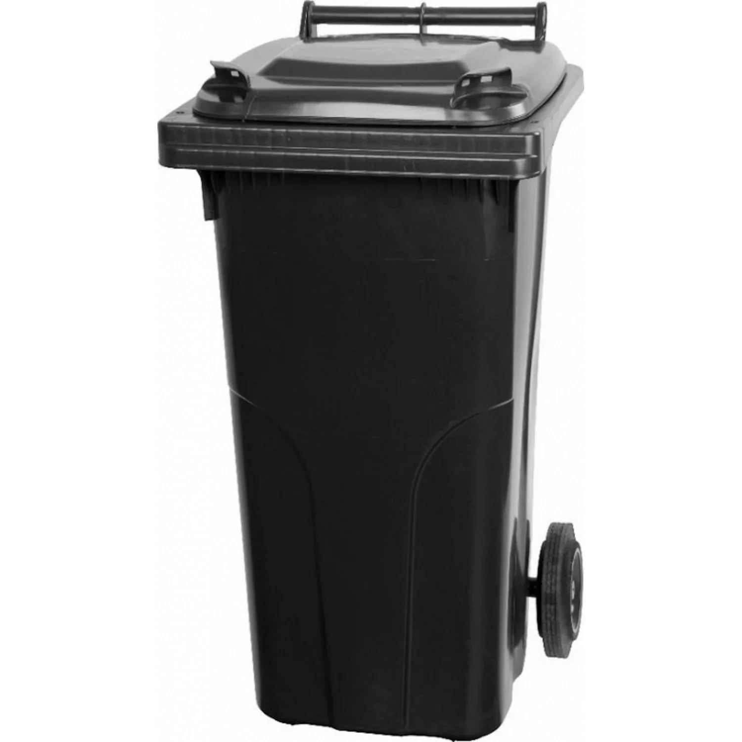 PROREGAL Mülltonne Mgb 120 Liter HDPE-Kunststoff Grau/Schwarz günstig online kaufen