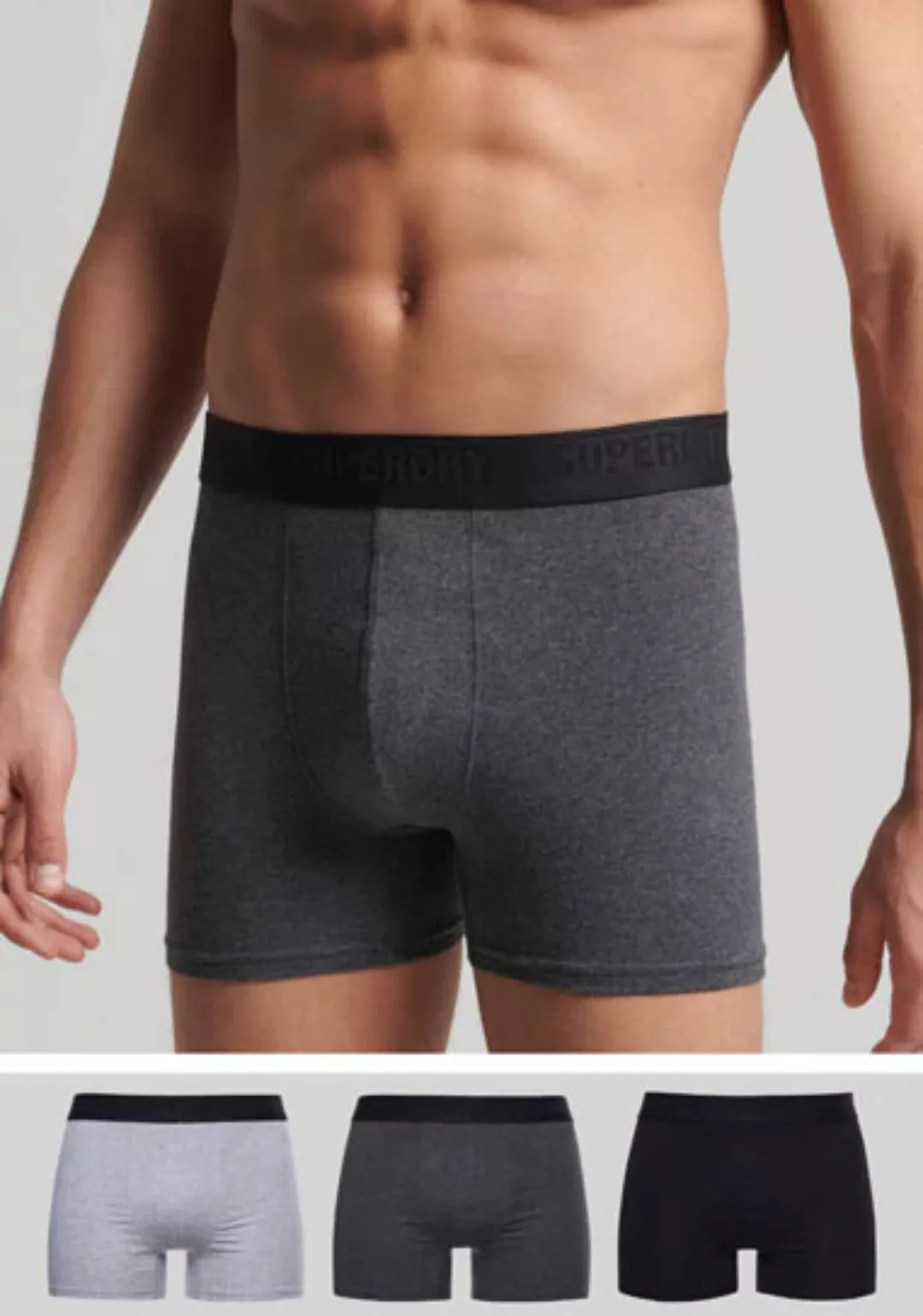 Superdry Langer Boxer "SD lg Boxer web wb 3x", (3 St., 3er-Pack), mit Logo günstig online kaufen