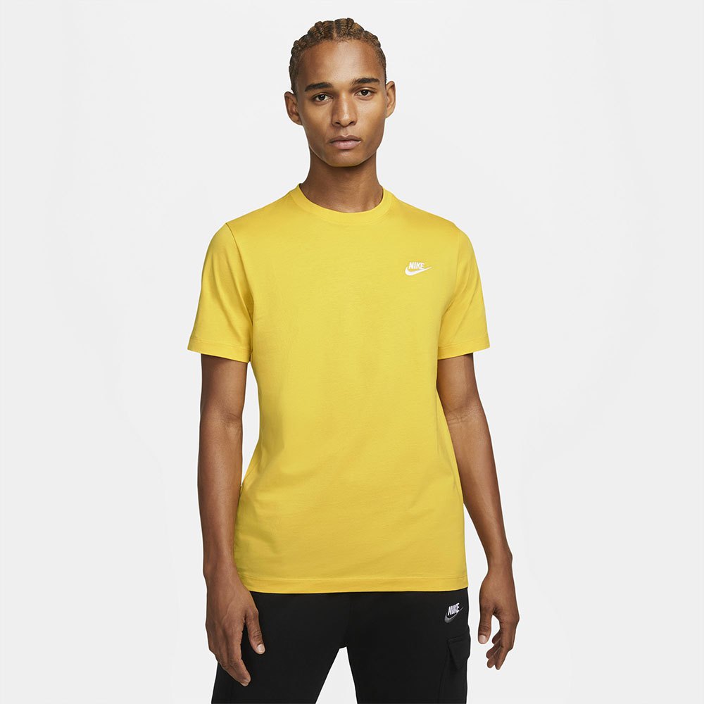 Nike Sportswear Club Kurzärmeliges T-shirt L Vivid Sulfur / White günstig online kaufen
