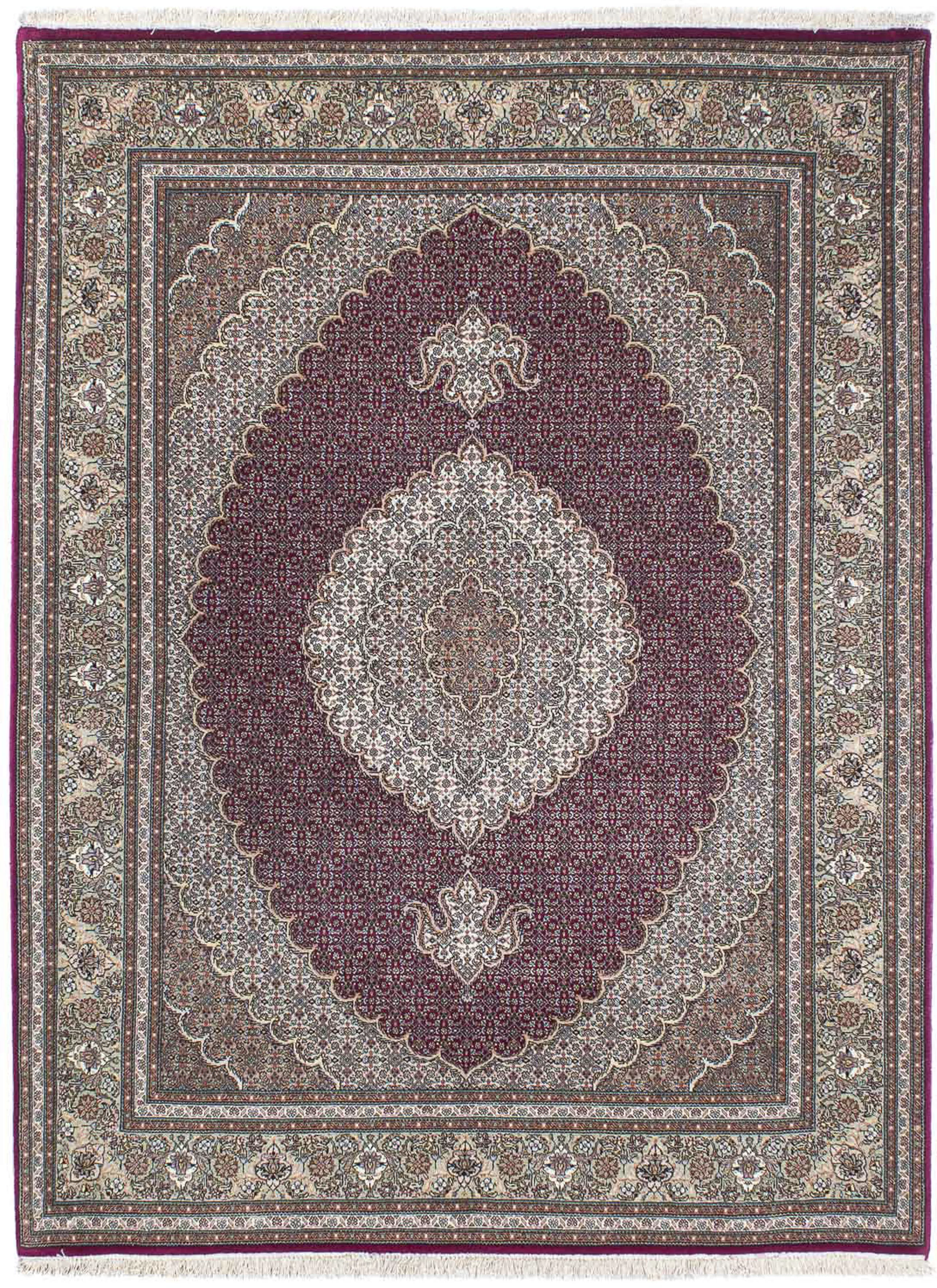 morgenland Orientteppich »Perser - Täbriz - 206 x 153 cm - dunkelrot«, rech günstig online kaufen