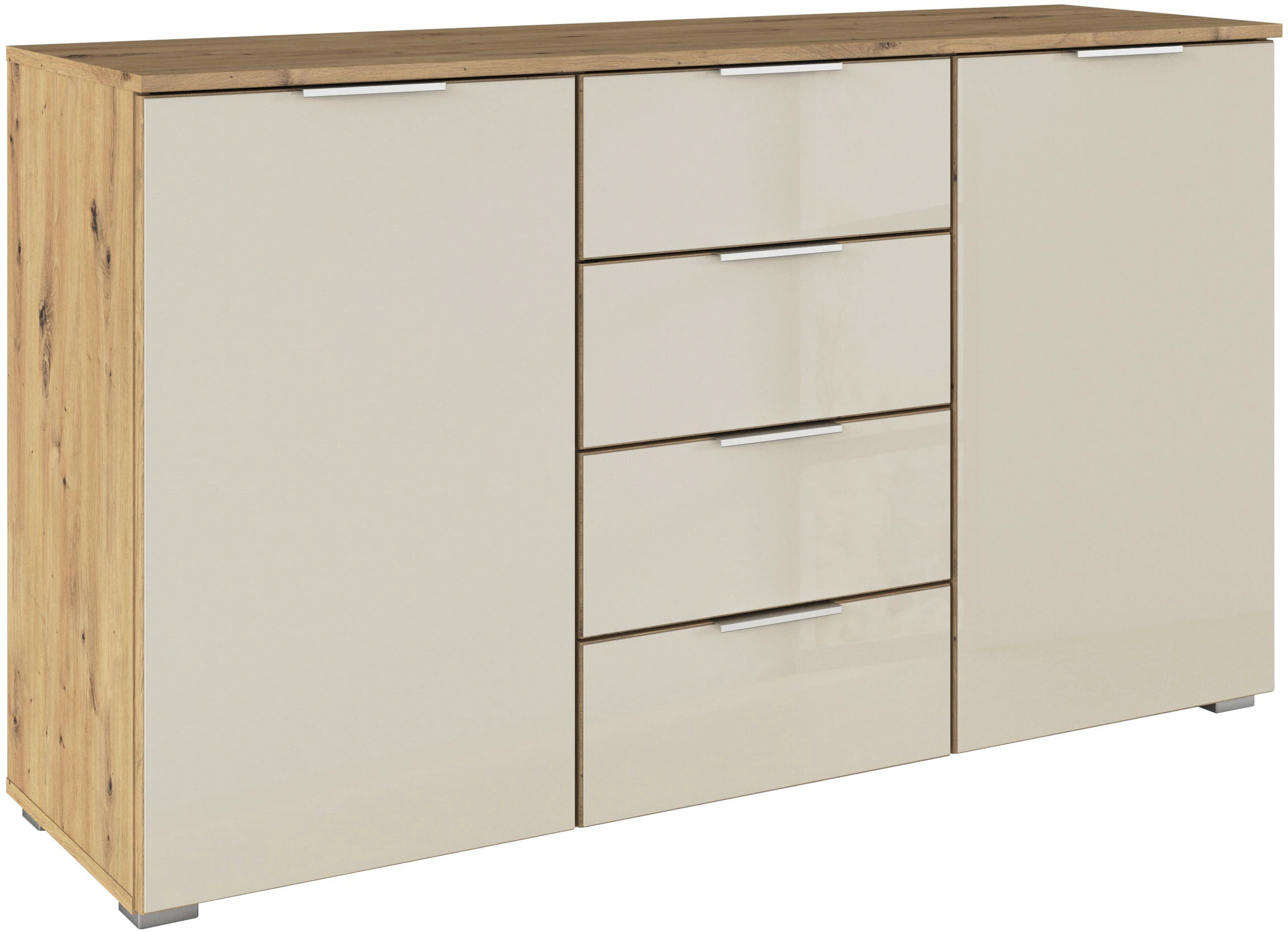 rauch Kombikommode "Sideboard Kombikommode Schubladenkommode AGORDO mit Gla günstig online kaufen