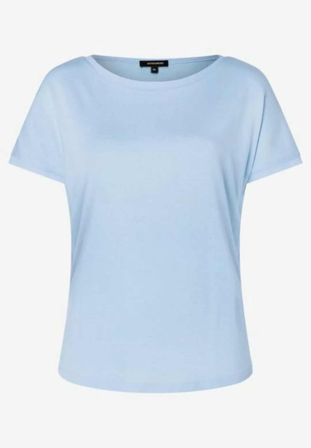 T-Shirt mit Chiffonkante, hellblau, Frühjahrs-Kollektion günstig online kaufen
