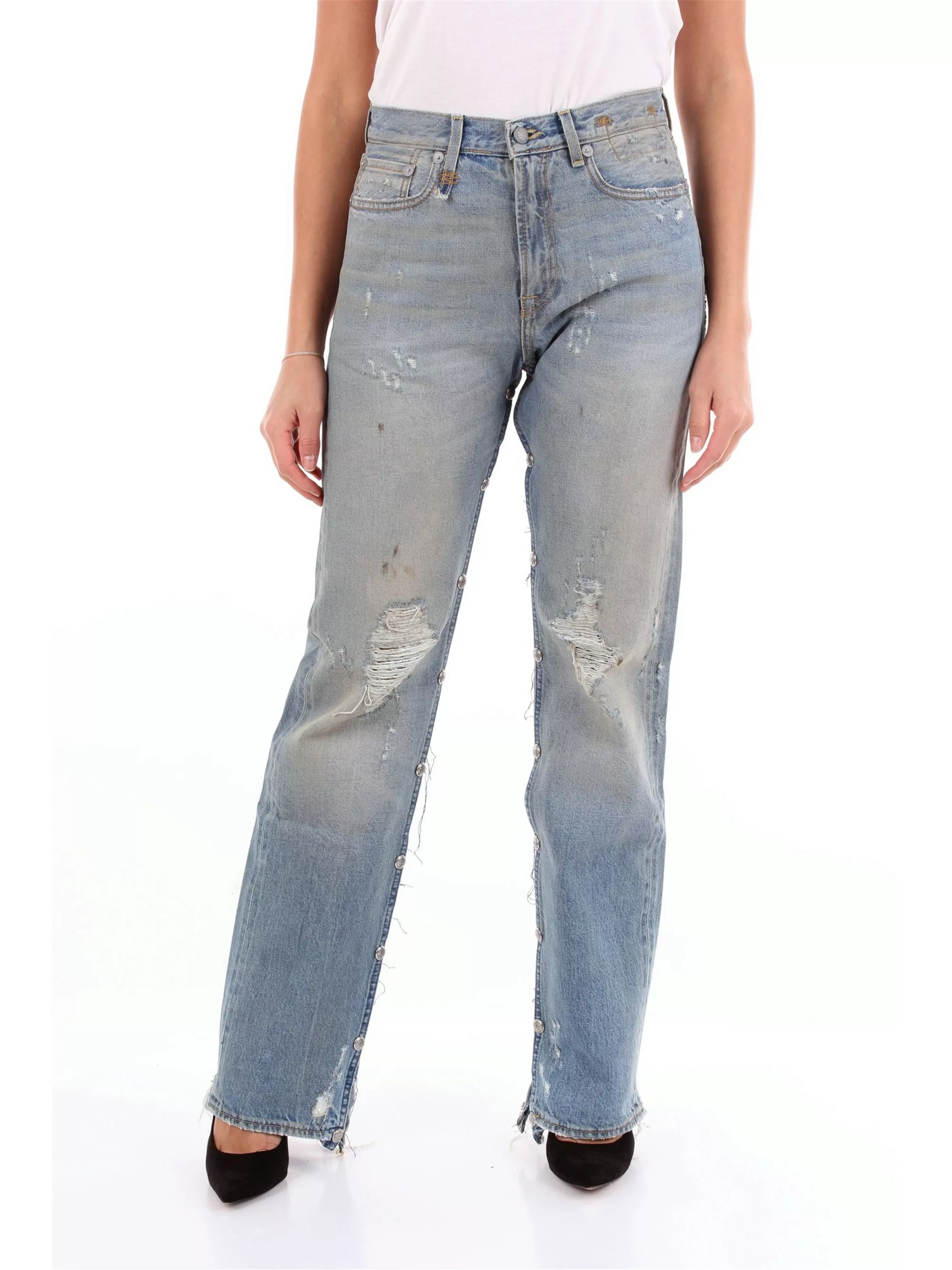 R13 boyfriend Damen Leichte Jeans Baumwolle und Elasthan günstig online kaufen