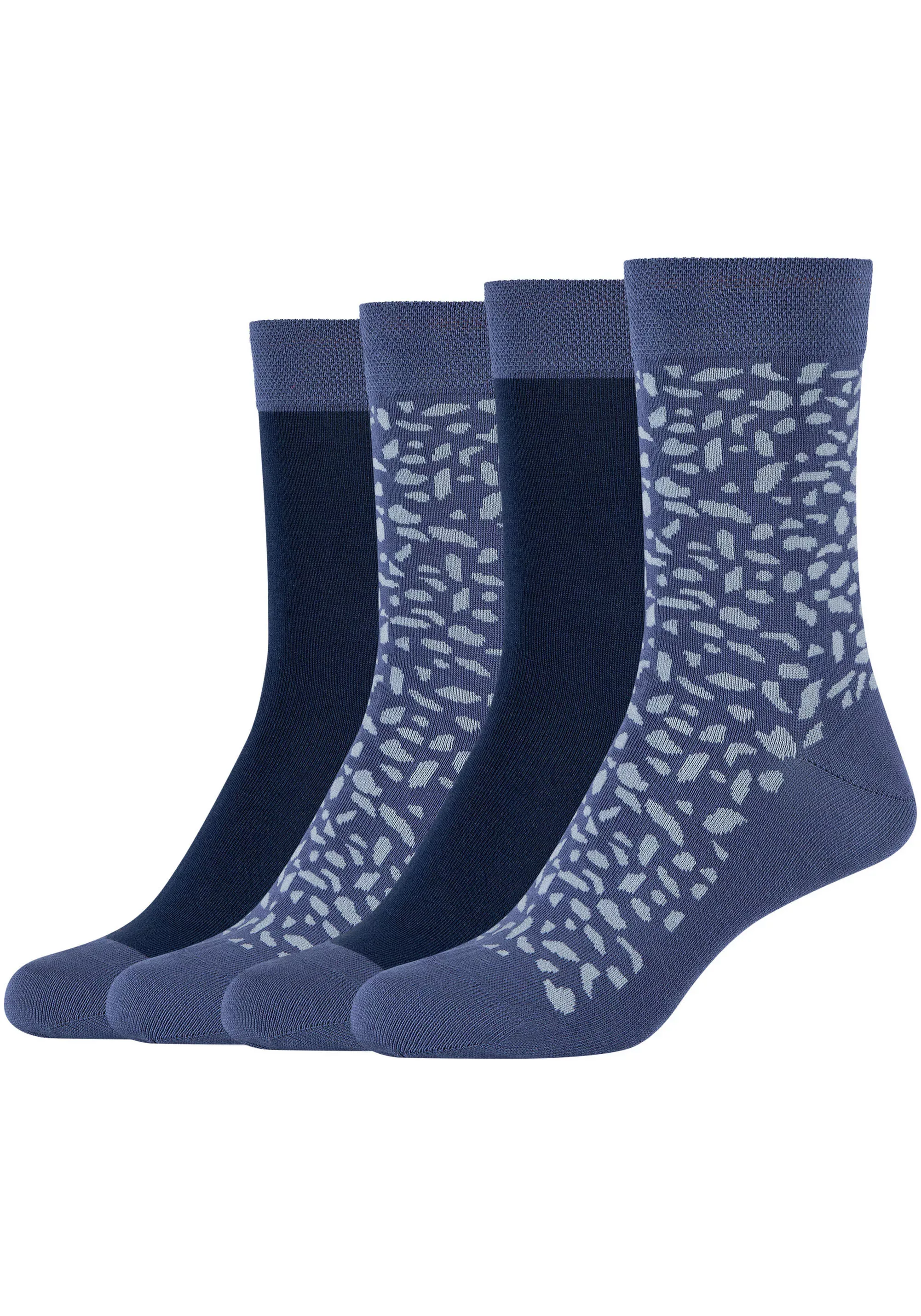 Camano Langsocken, (4er Pack), mit attraktivem Musterdesign günstig online kaufen