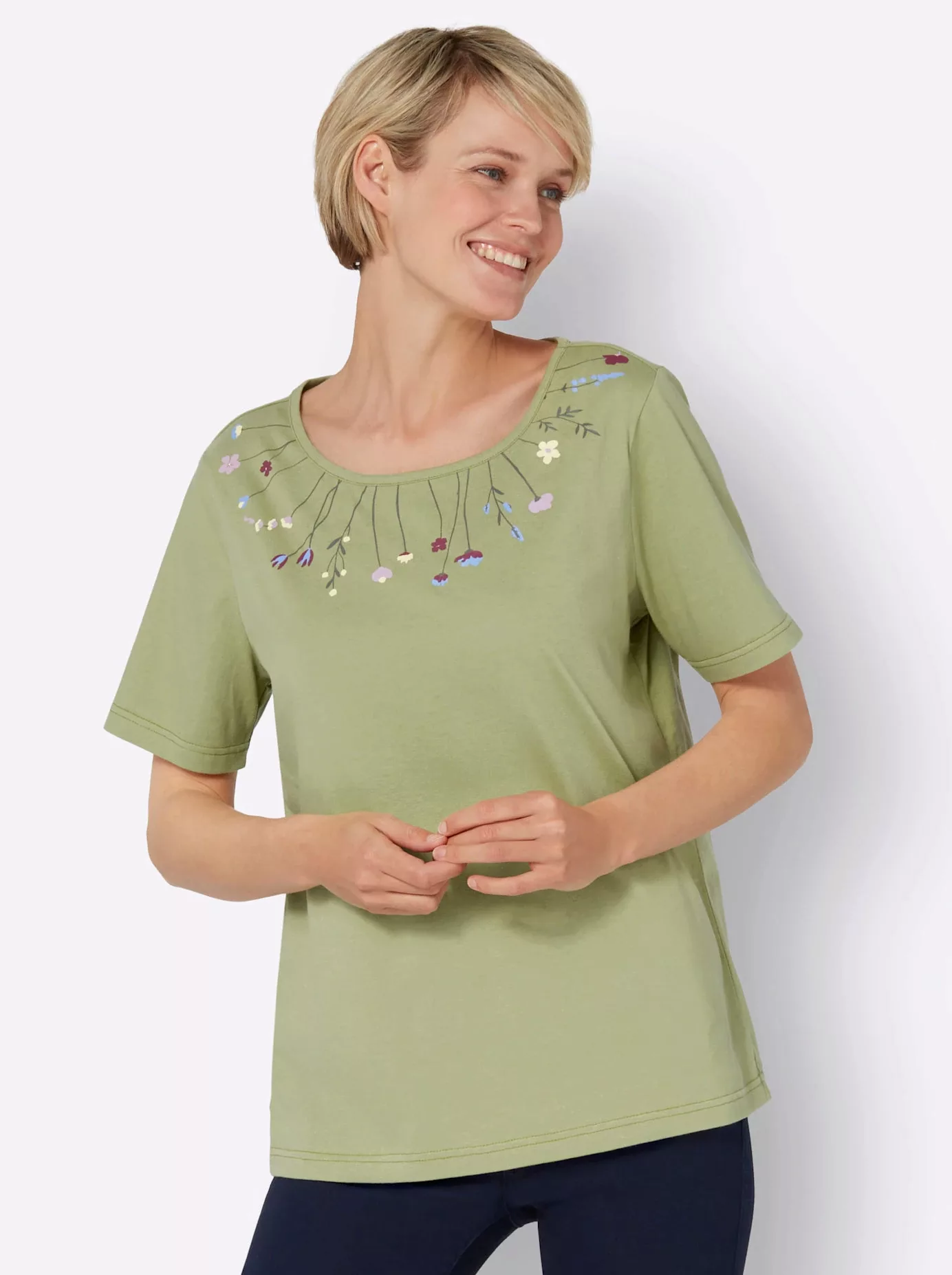 Classic Basics Kurzarmshirt "Rundhals-Shirt", (1 tlg.) günstig online kaufen