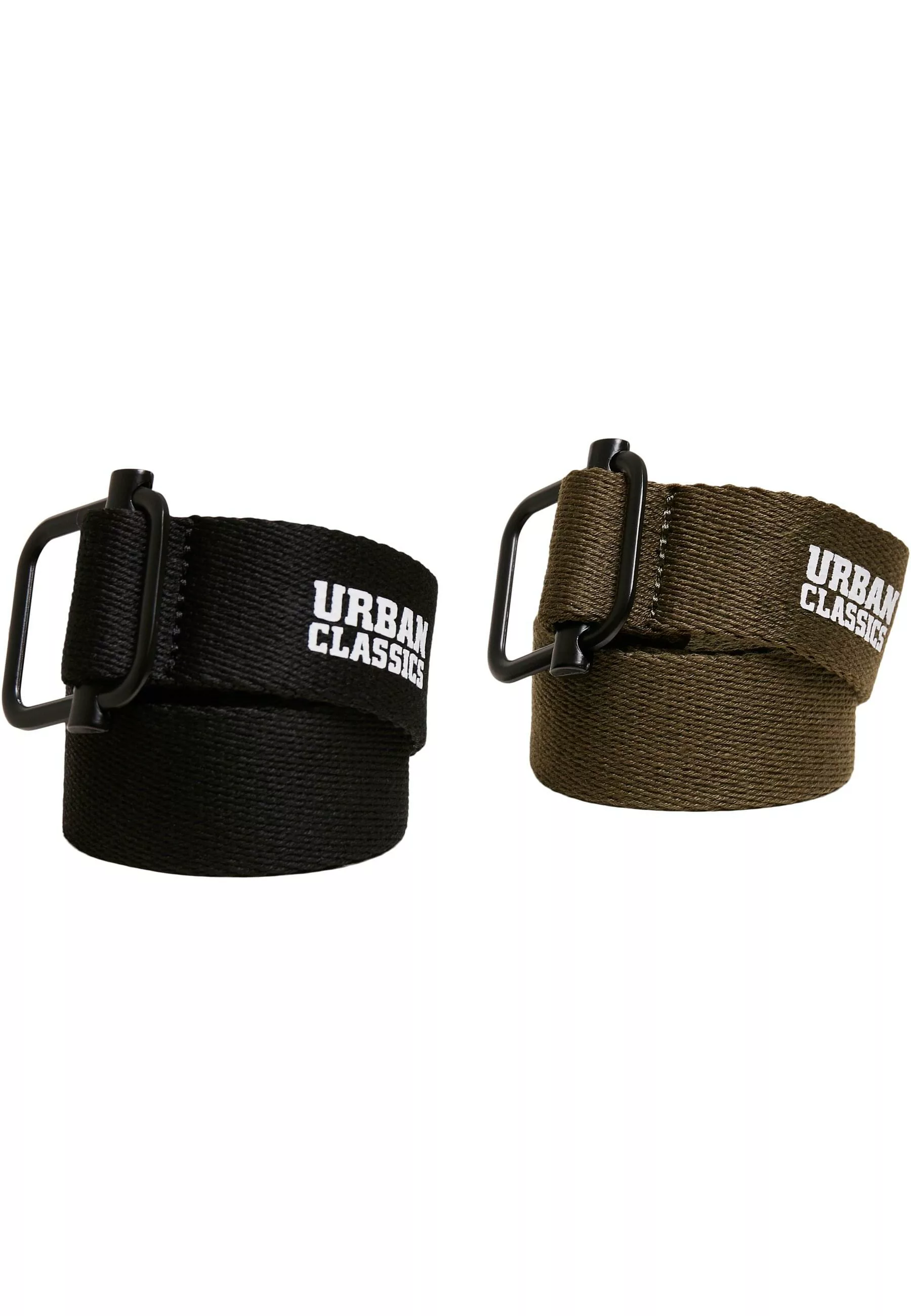 URBAN CLASSICS Hüftgürtel "Urban Classics Unisex Industrial Canvas Belt 2-P günstig online kaufen