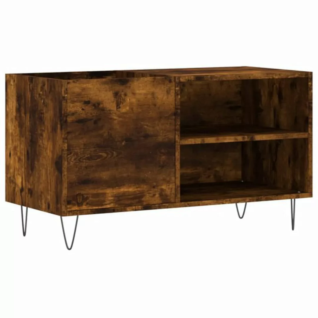 vidaXL Beistellschrank Plattenschrank Räuchereiche 85x38x48 cm Holzwerkstof günstig online kaufen