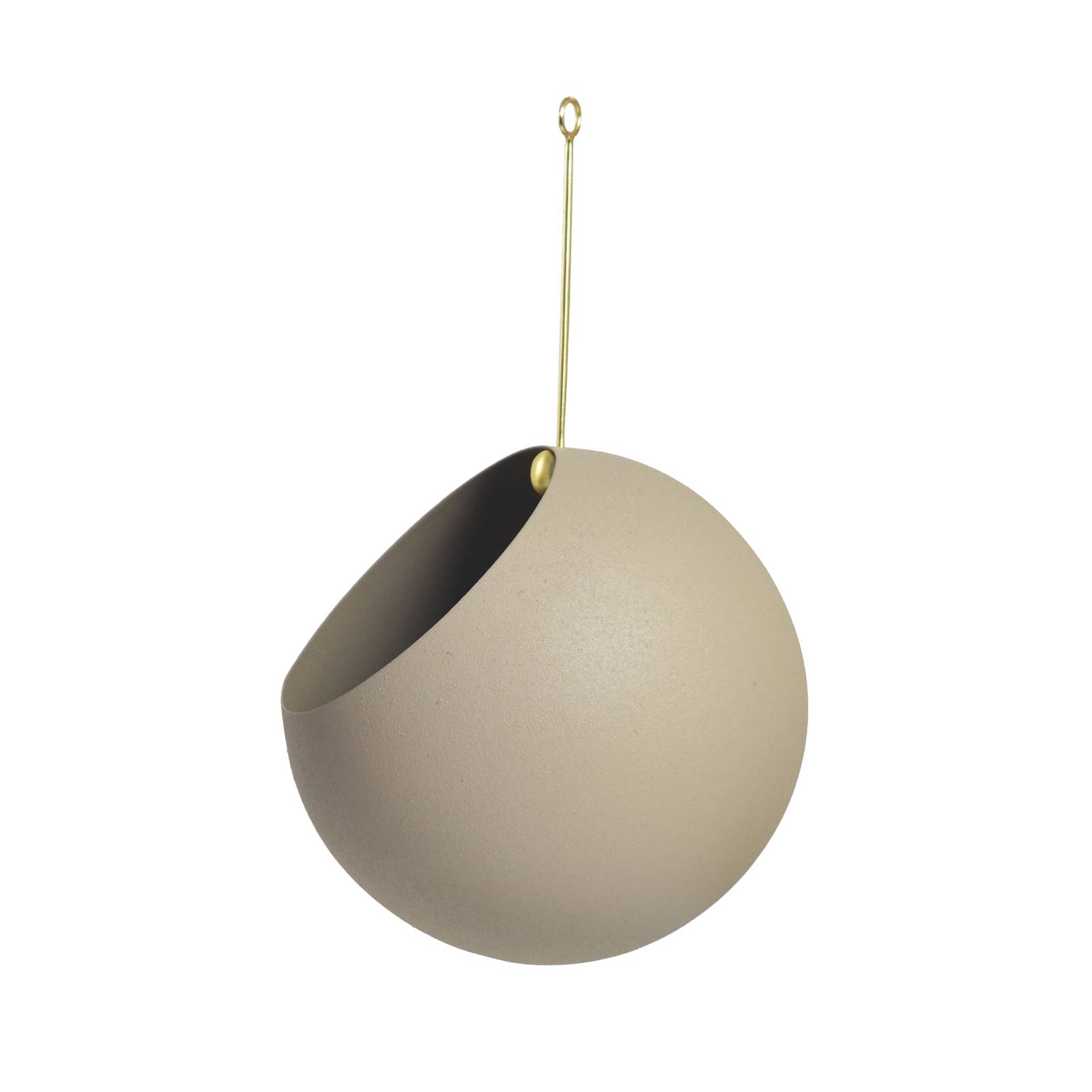 AYTM Blumentopf Globe, hängend, Ø 17 cm, grau, Aluminium günstig online kaufen