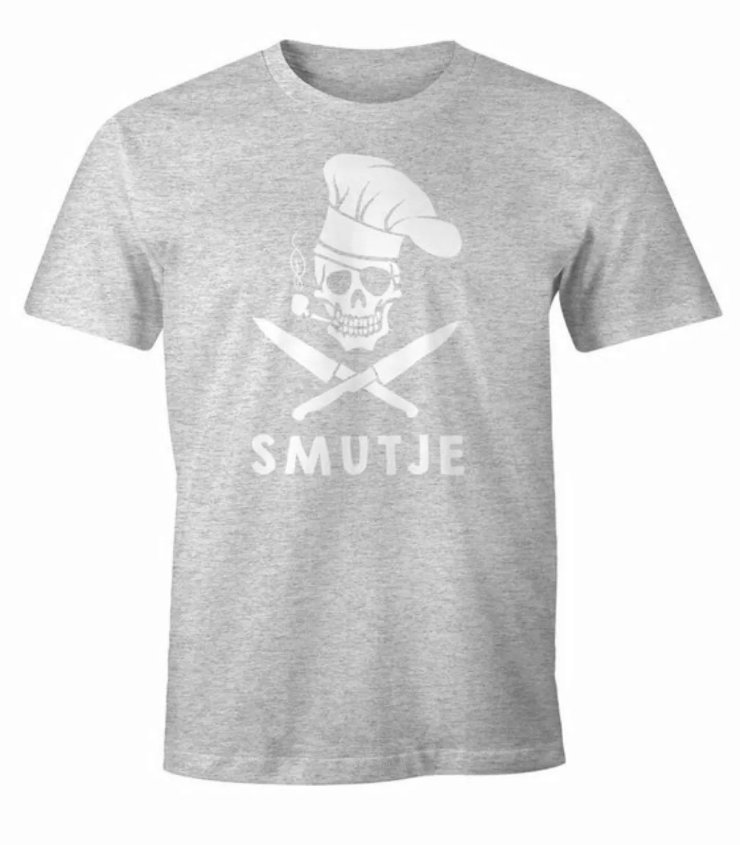 MoonWorks Print-Shirt Herren T-Shirt Koch Smutje Pirat Fun-Shirt Moonworks® günstig online kaufen