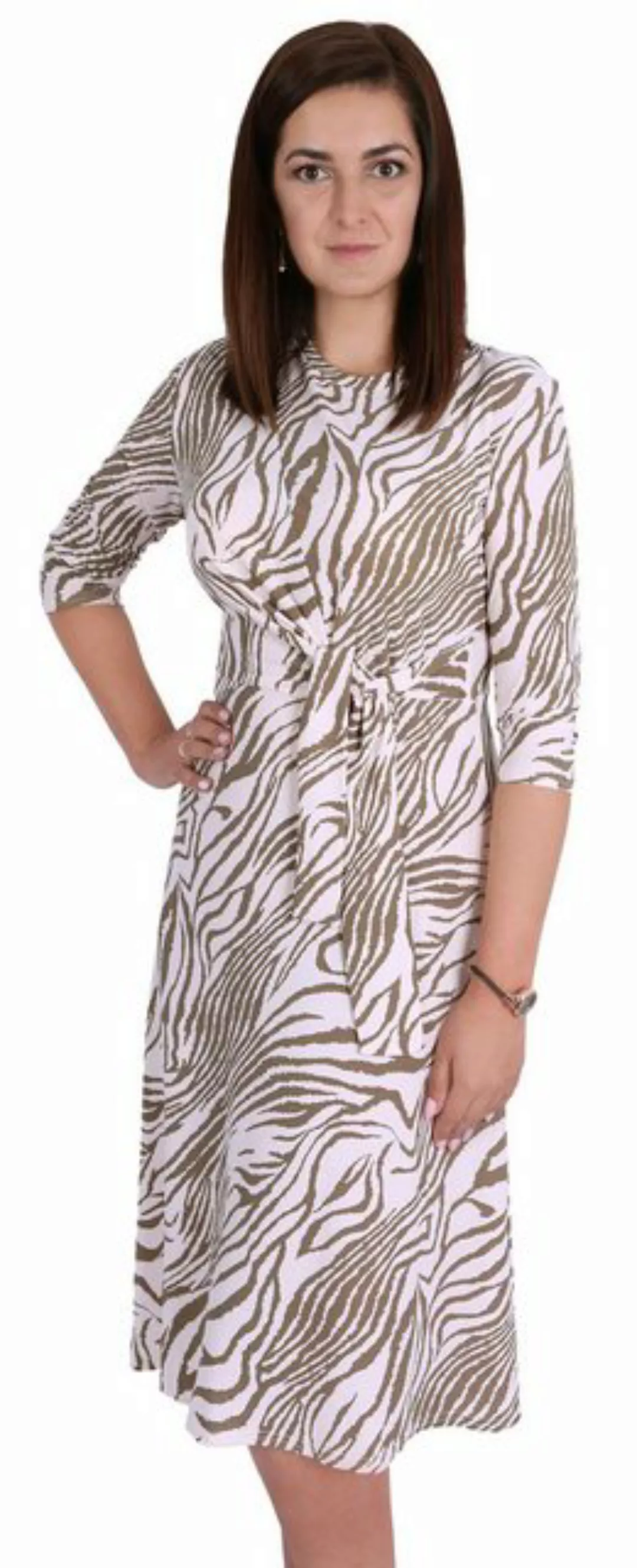 Sarcia.eu Midikleid Braun-beige asymmetrisches Kleid von John Zack XL günstig online kaufen