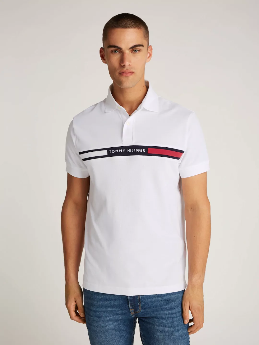 Tommy Hilfiger Poloshirt HILFIGER CHEST INSERT REG POLO günstig online kaufen