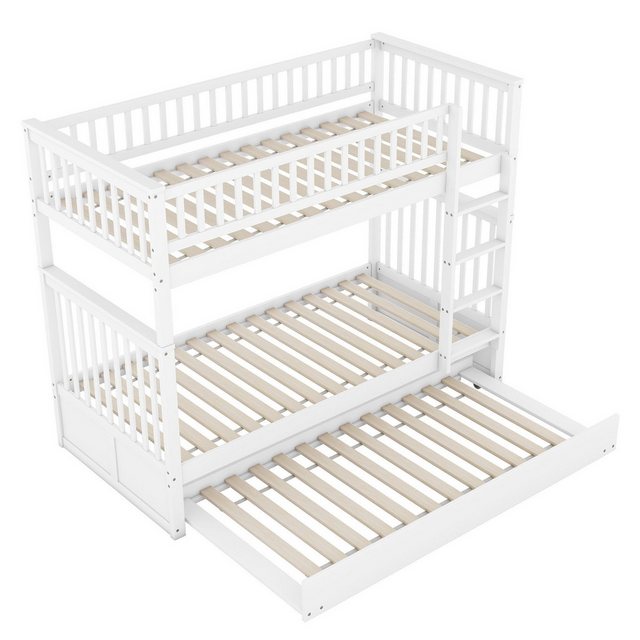 Gotagee Etagenbett Modern Kinderbet 90x200t Dreierbett mit Ausziehbett Hohe günstig online kaufen