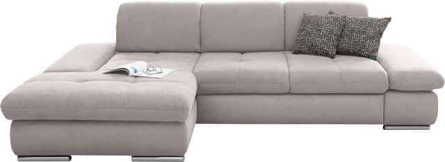 set one by Musterring Ecksofa "SO4100 V", mit verstellbaren Kopfteilen, wah günstig online kaufen