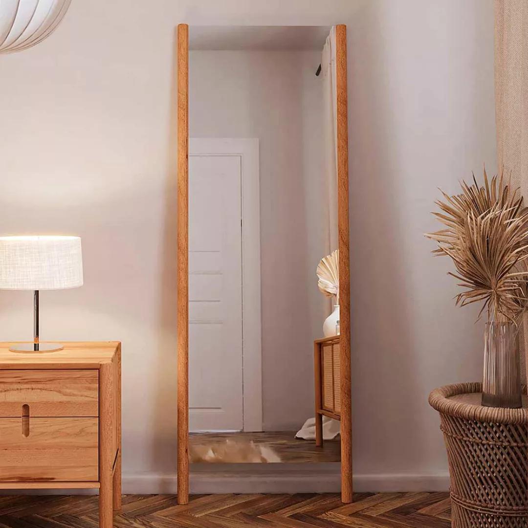 Schlafzimmerspiegel aus Wildbuche Massivholz 169 cm hoch günstig online kaufen