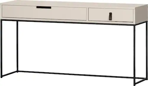 WOOOD Schreibtisch "Silas", viel Stauraum, zwei Schubladen, H 74 cm x B 140 günstig online kaufen