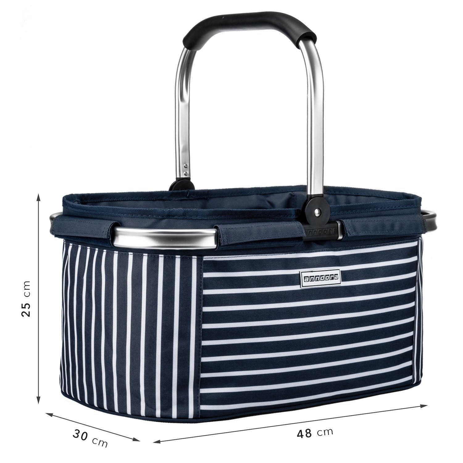 anndora Einkaufskorb mit stabilem Aluminiumrahmen 22 günstig online kaufen