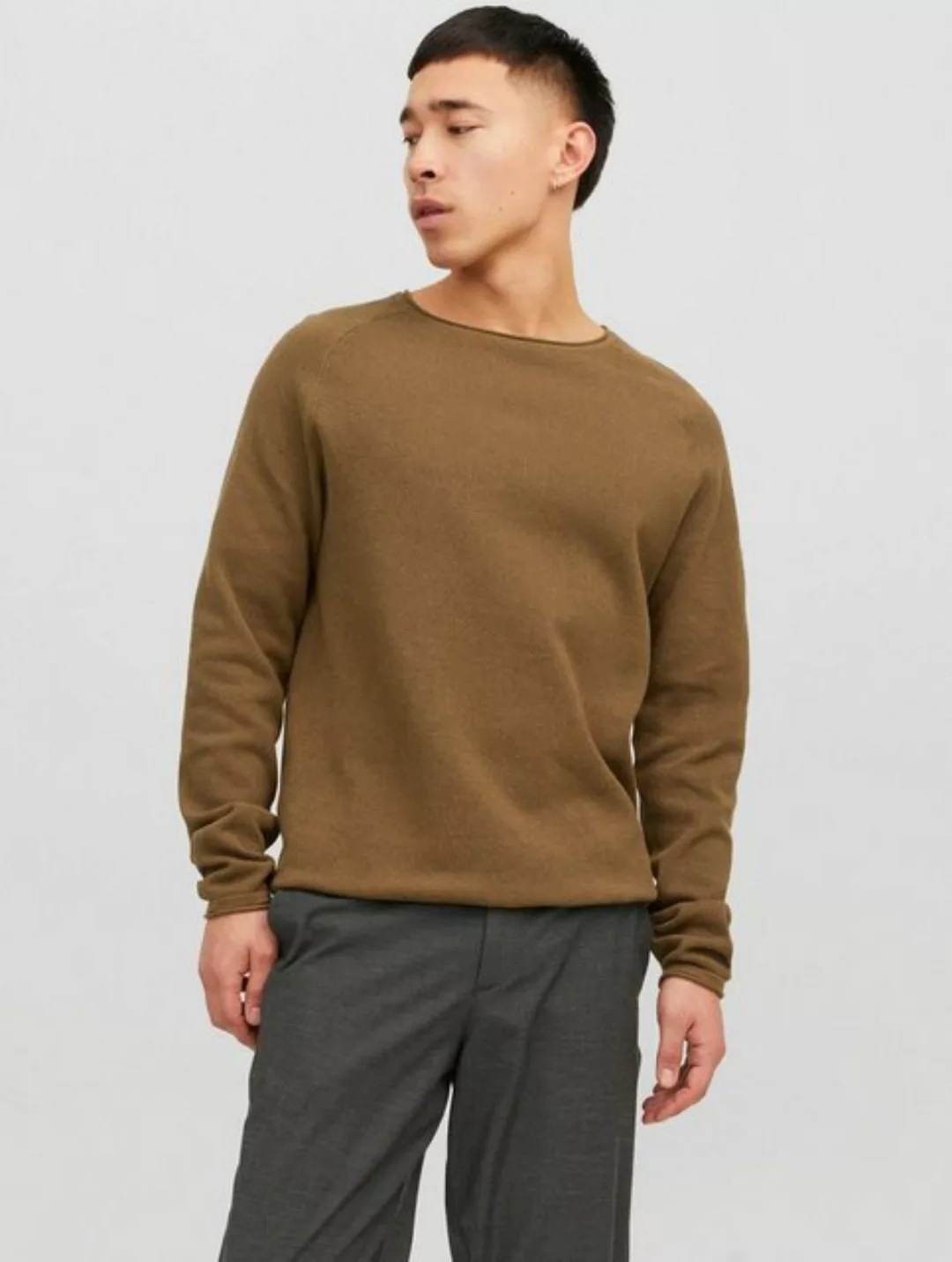 Jack & Jones Rundhalspullover JJEHILL KNIT CREW NECK NOOS günstig online kaufen