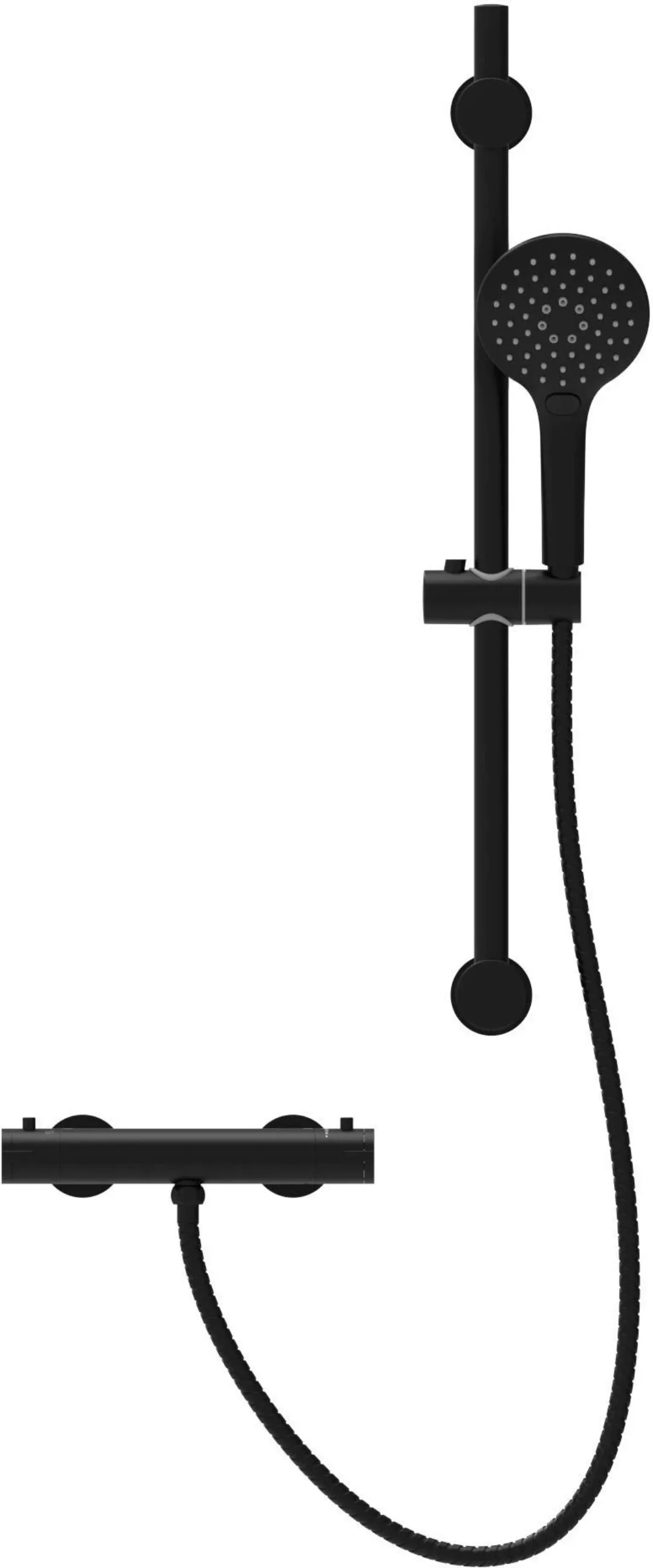 Schütte Duschsystem »BLACK«, Überkopfbrauseset mit Thermostat, höhenverstel günstig online kaufen