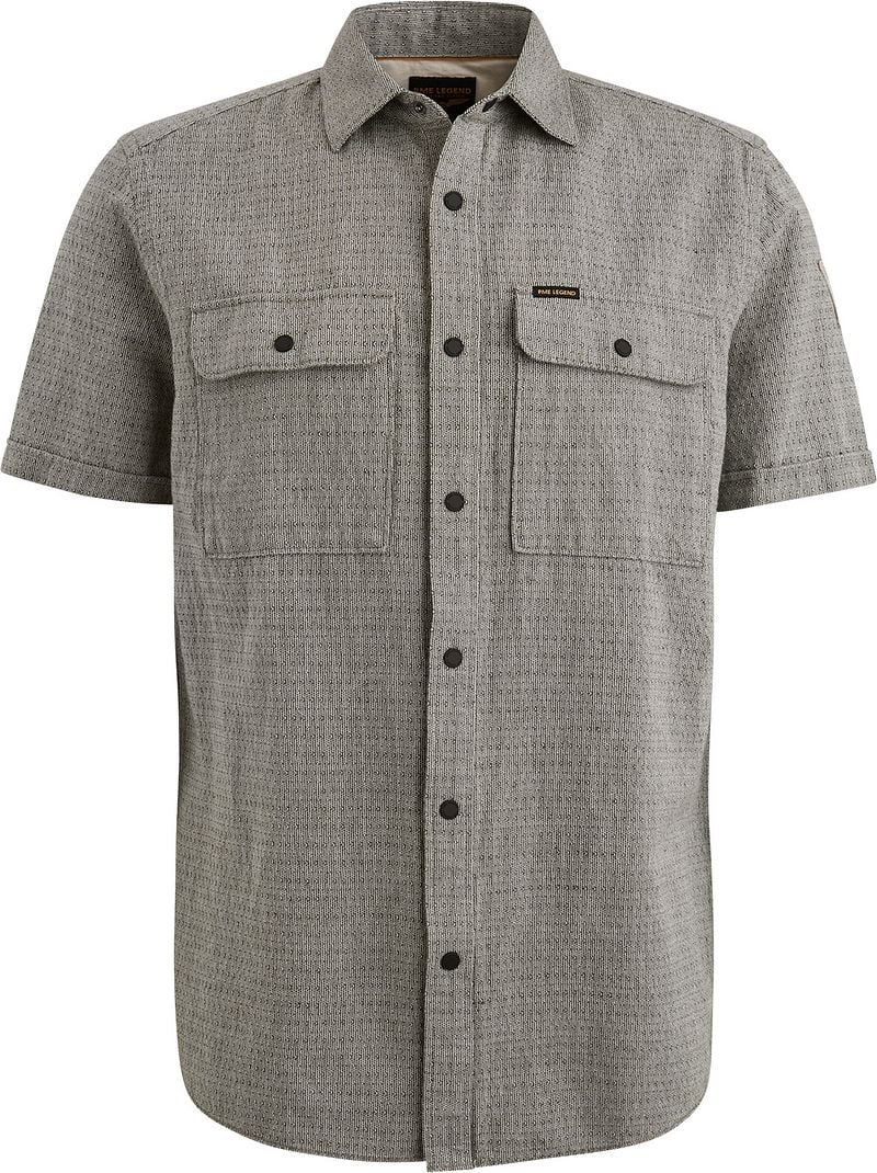 PME Legend Short Sleeve Hemd Leinen Dobby Grün - Größe XXL günstig online kaufen