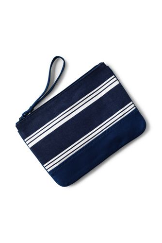 Gemusterte Canvas Clutch bag, Damen, Größe: Einheitsgröße Erwachsener, Blau günstig online kaufen