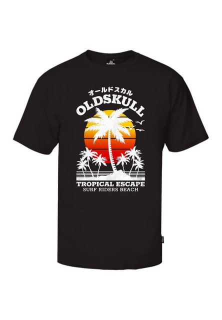 Oldskull T-Shirt Wrldvibe Palmtee Logo Graphic günstig online kaufen