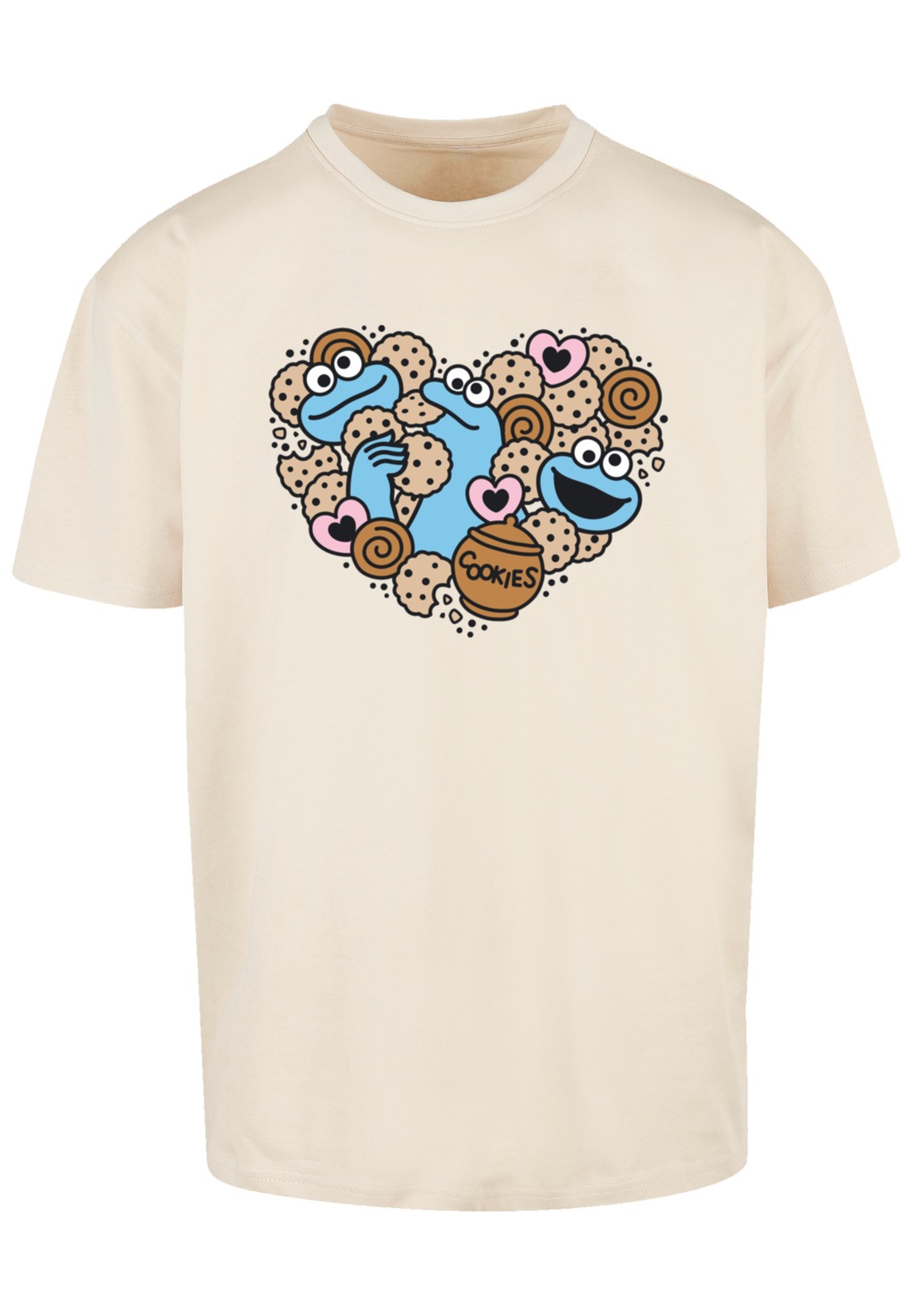 F4NT4STIC T-Shirt "Sesamstraße Cookies from the heart", Premium Qualität günstig online kaufen