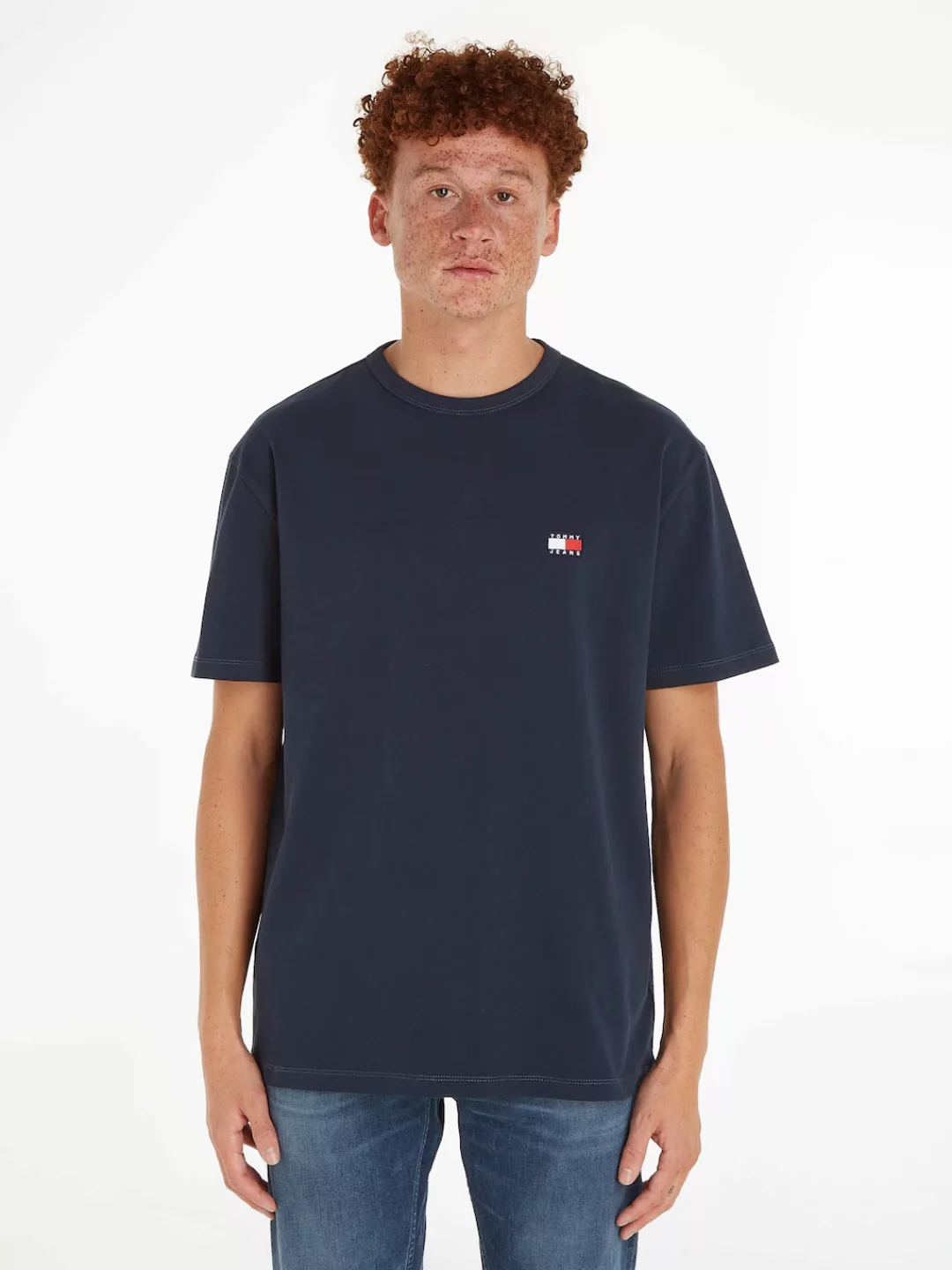 Tommy Jeans T-Shirt TJM REG BADGE TEE EXT mit Rundhalsausschnitt günstig online kaufen