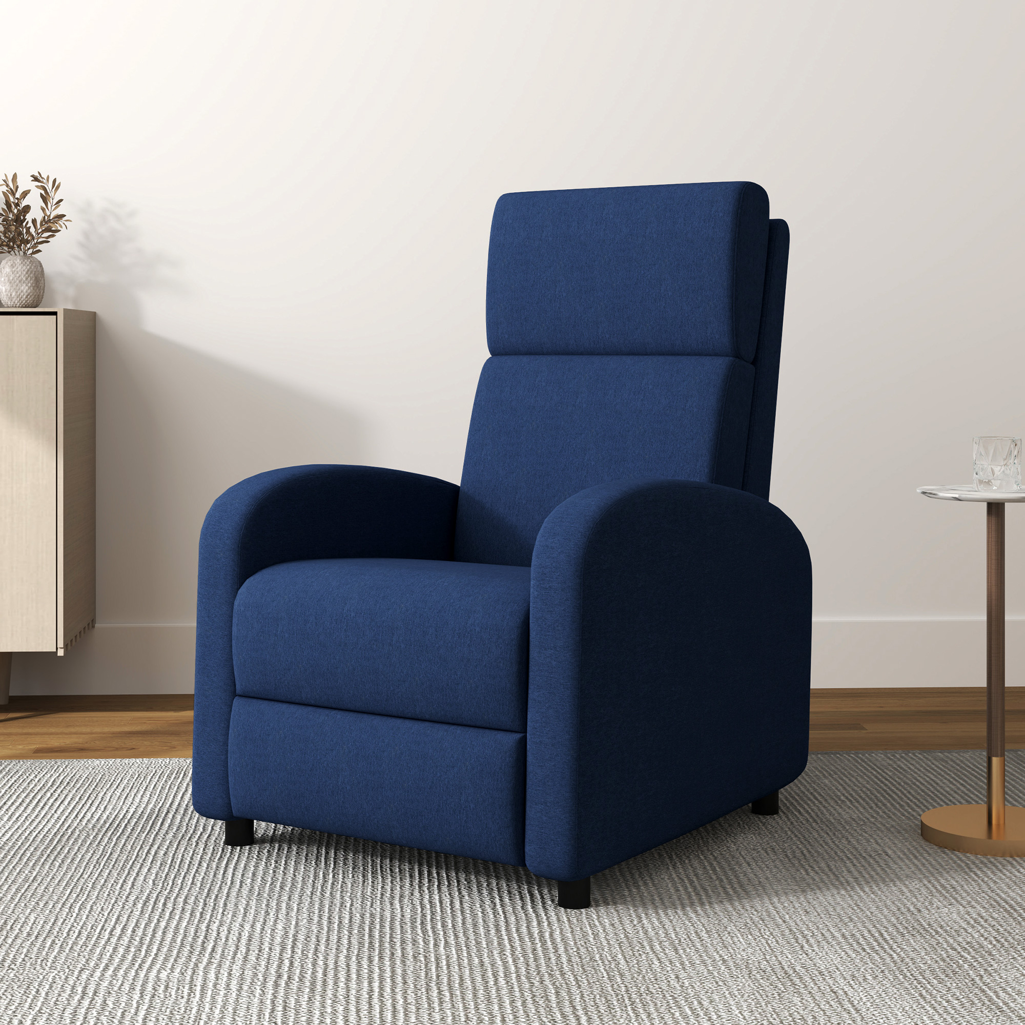 HOMCOM Liegesessel Relaxsessel Wohnzimmer Relaxsessel mit manuell einstellb günstig online kaufen
