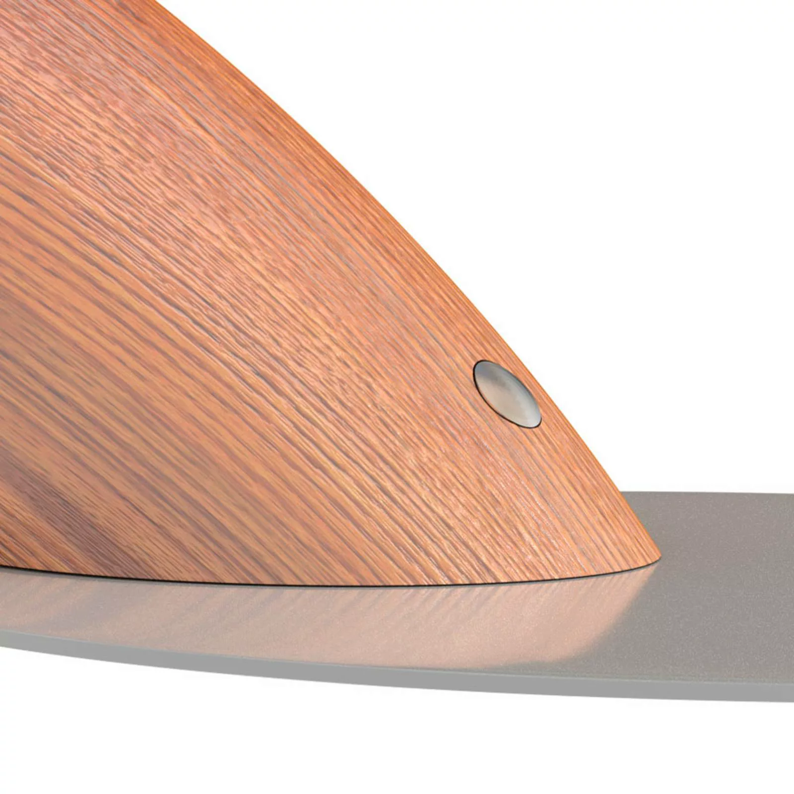LED-Schreibtischleuchte Swingo mit Holz, grau günstig online kaufen