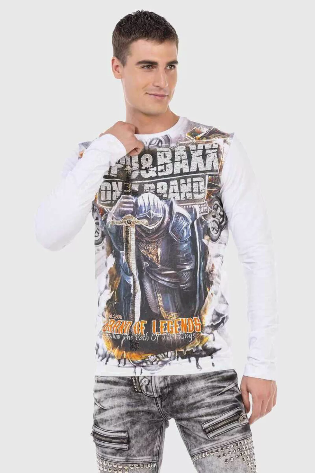 Cipo & Baxx T-Shirt "Sweatshirts", mit coolem Print günstig online kaufen