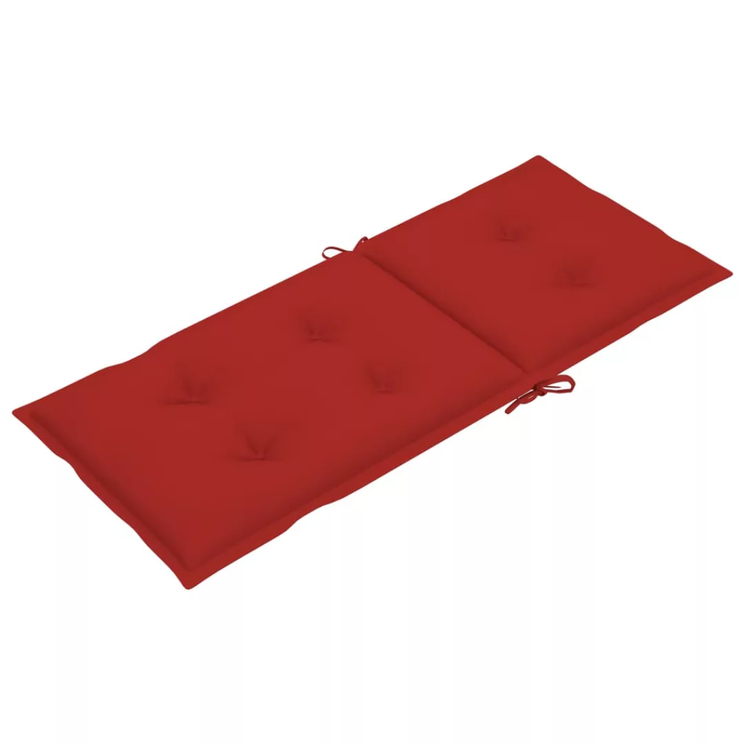 Gartenstuhlauflagen 4 Stk. Rot 120x50x7 Cm günstig online kaufen