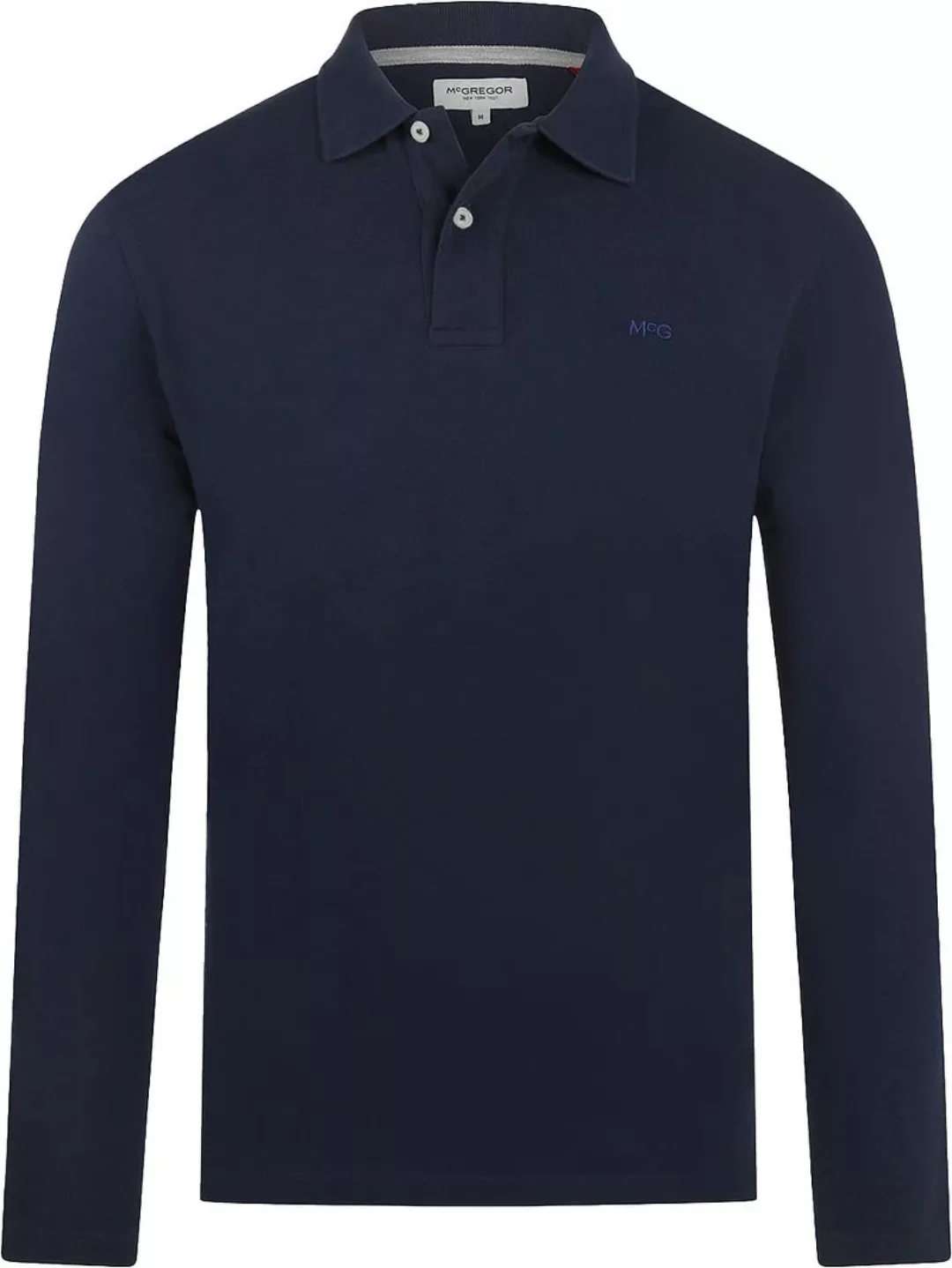 McGregor Long Sleeve Poloshirt Navy - Größe XXL günstig online kaufen