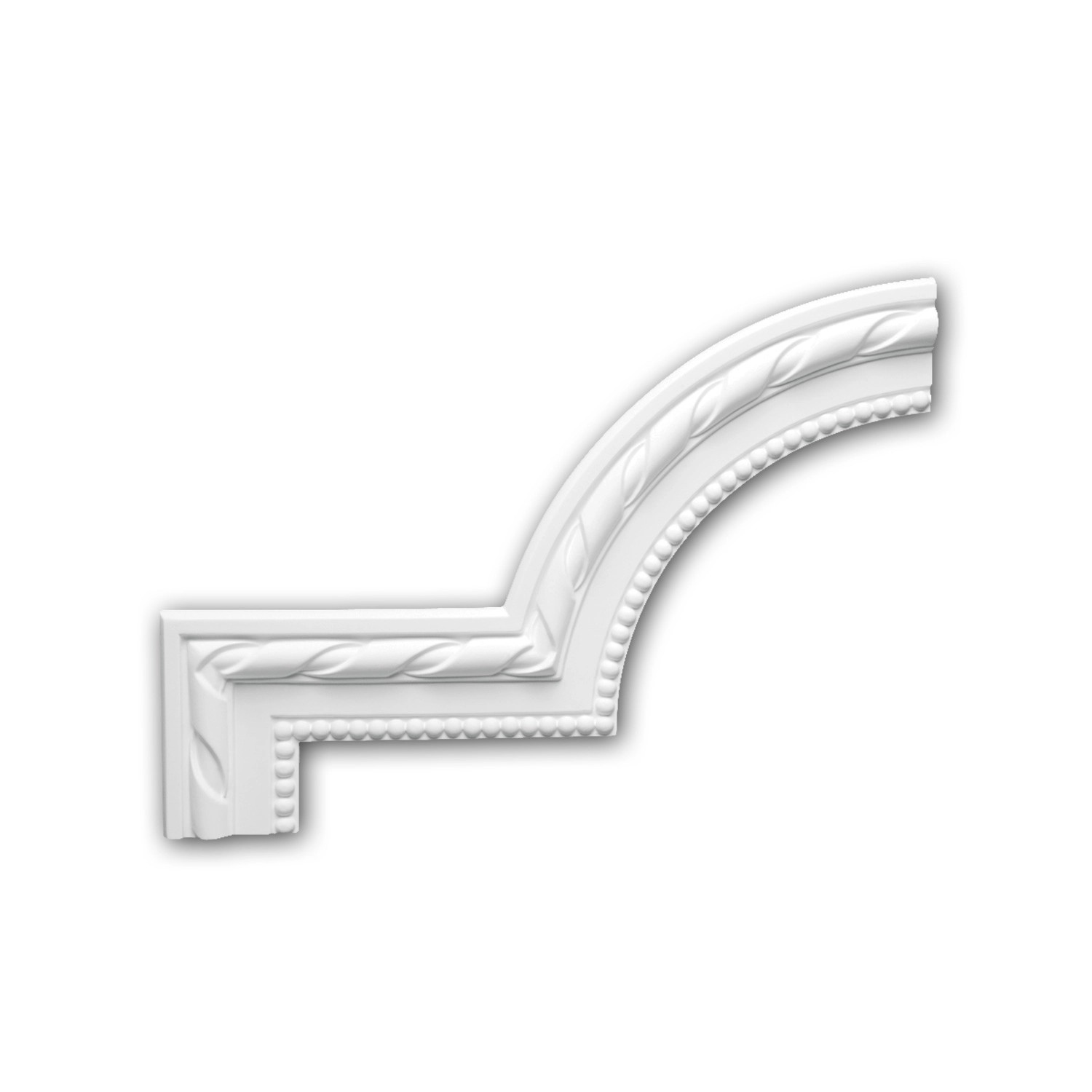 PROFHOME 152314 Eckelement für Wandleiste Zierelement dekoratives Element 3 günstig online kaufen