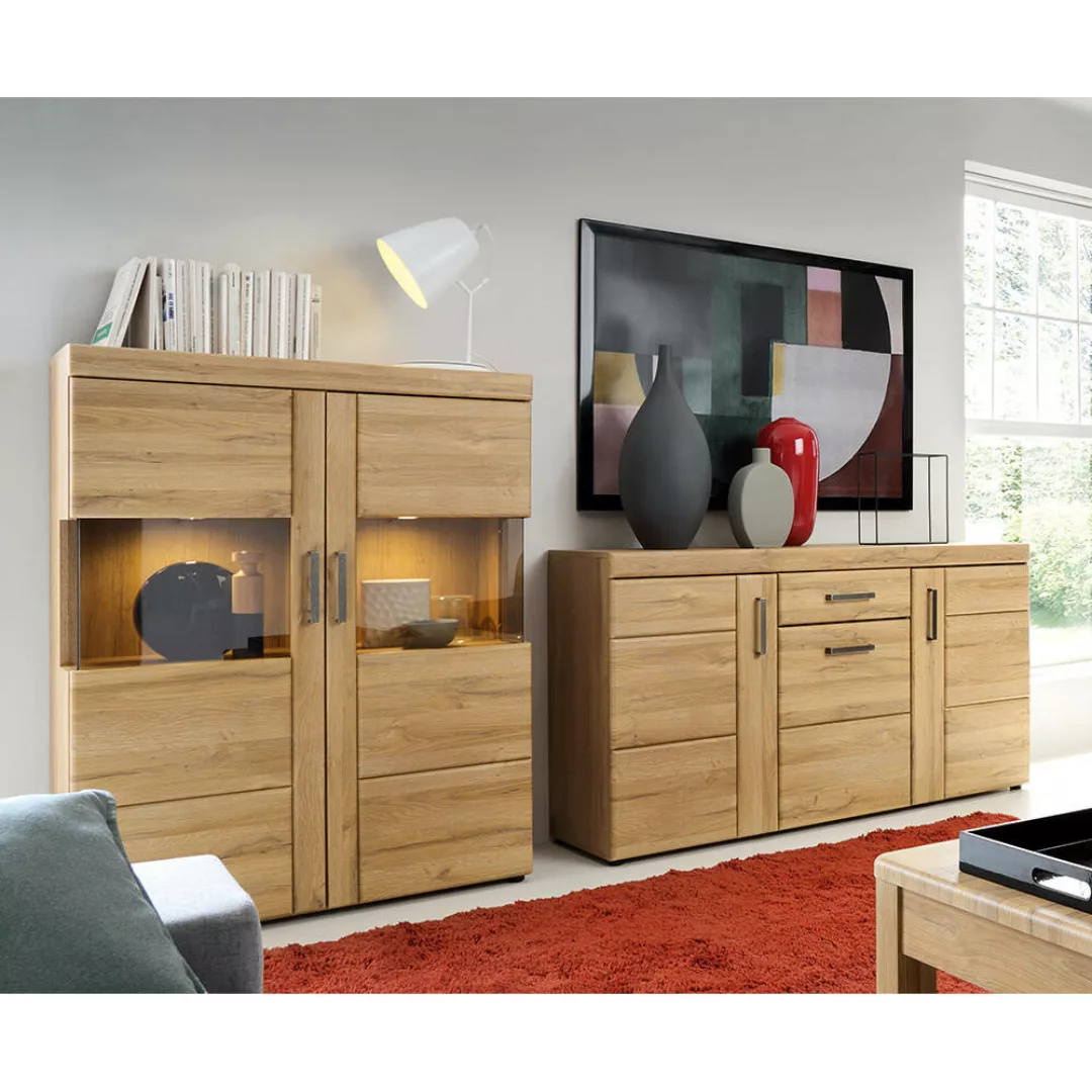 Wohn- & Esszimmermöbel Set mit Highboard und Sideboard in Grandson Eiche Nb günstig online kaufen