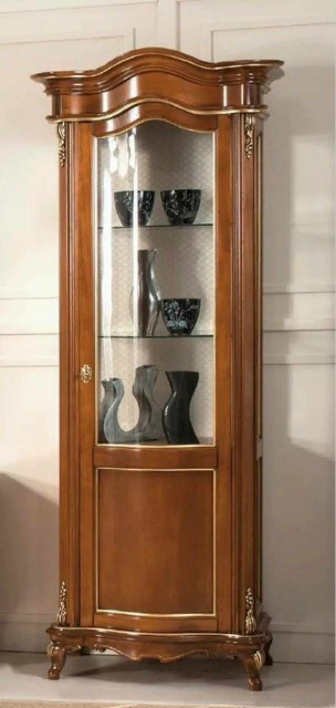 JVmoebel Vitrine Wohnzimmer Möbel Glasschrank Vitrine Holz Vitrinen Glas Sc günstig online kaufen