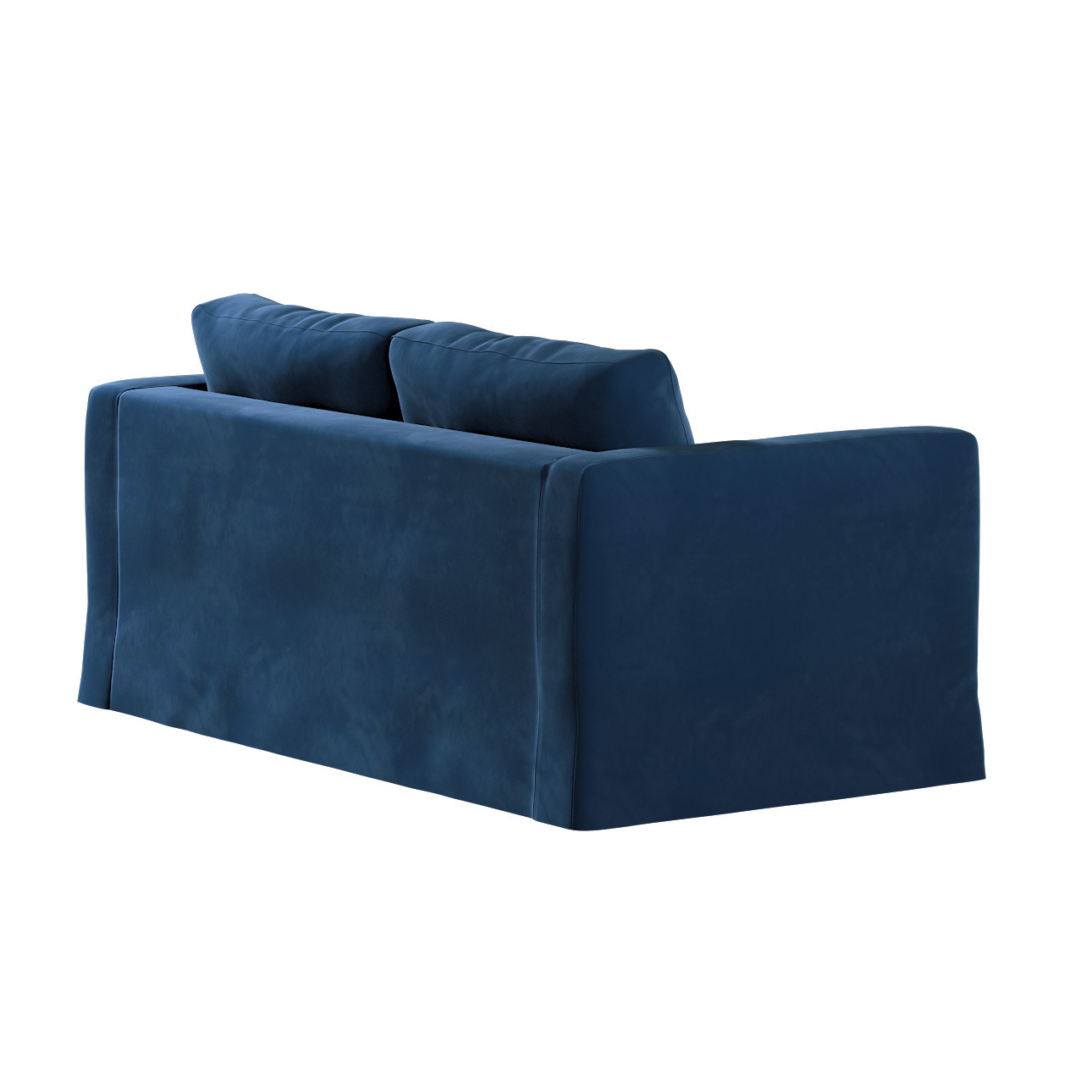 Bezug für Karlstad 2-Sitzer Sofa nicht ausklappbar, lang, dunkelblau, Sofah günstig online kaufen