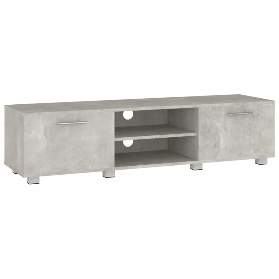 Vidaxl Tv-schrank Betongrau 140x40x35 Cm Holzwerkstoff günstig online kaufen