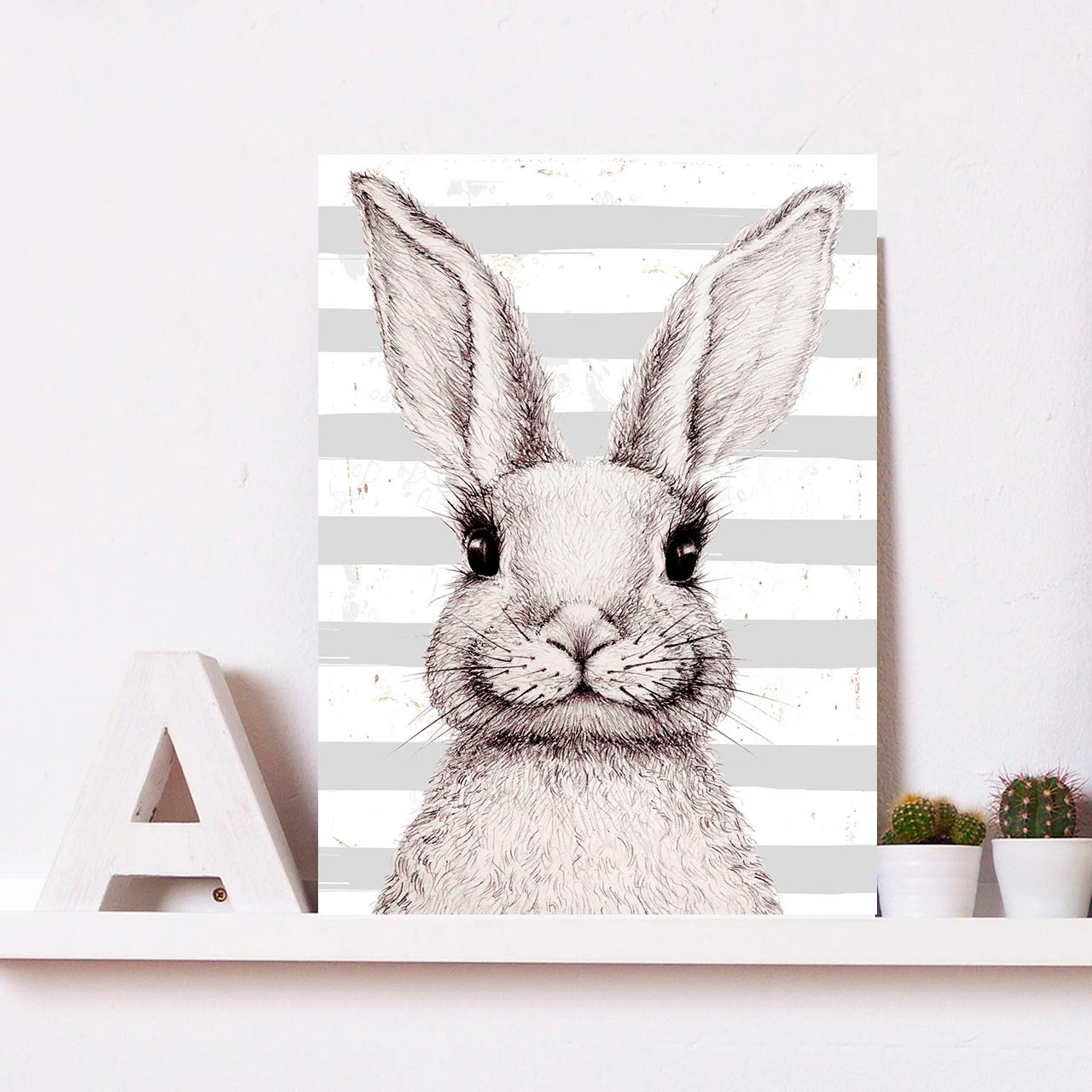 queence Metallbild "Gala", Hase, (1 St.), Stahlschilder günstig online kaufen