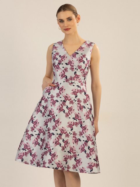 Apart Abendkleid aus einem Jacquard mit allover Blüten günstig online kaufen