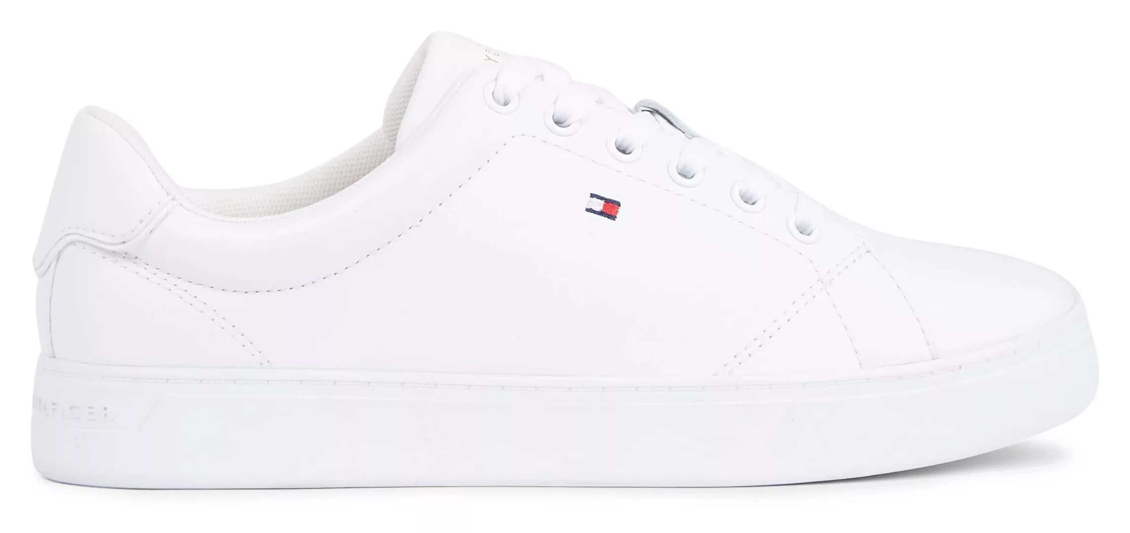 Tommy Hilfiger Plateausneaker "ESSENTIAL COURT SNEAKER", mit gestickter Log günstig online kaufen