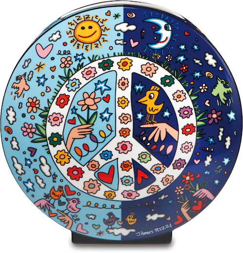 Goebel Tischvase "Vase James Rizzi - "Give Peace a Chance"", (1 St.), aus P günstig online kaufen