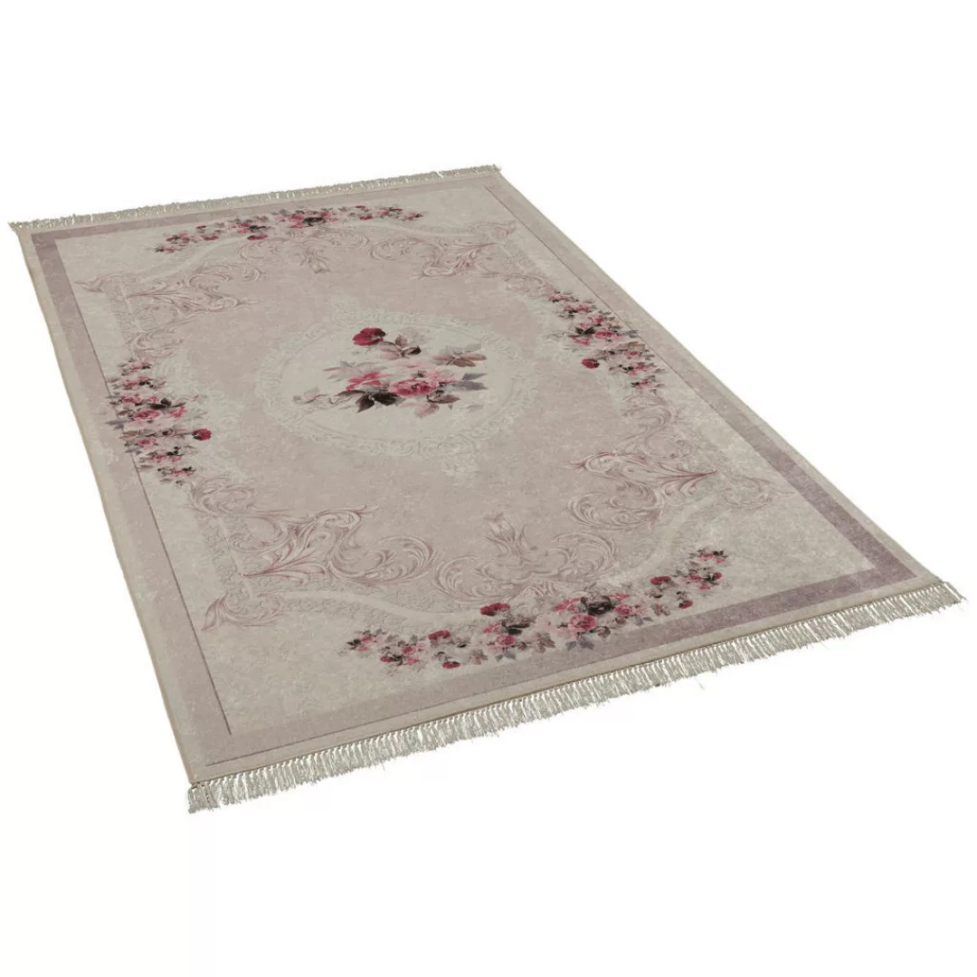 Druckteppich Sunshine rosa B/L: ca. 160x230 cm günstig online kaufen