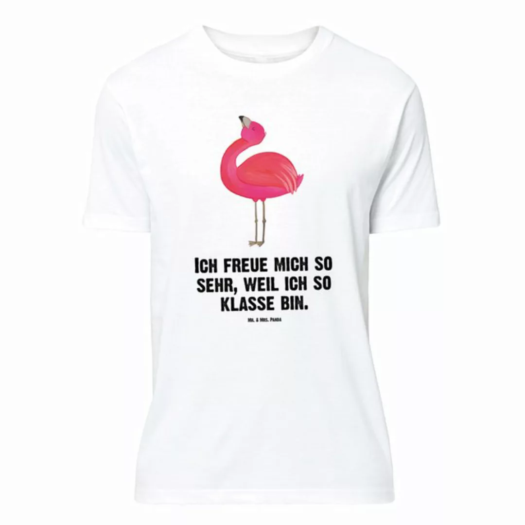 Mr. & Mrs. Panda T-Shirt Flamingo stolz - Weiß - Geschenk, Jubiläum, Geburs günstig online kaufen