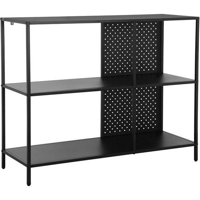 loft24 Bücherregal Holly, Standregal aus Metall mit 2 Fächern, Sideboard, B günstig online kaufen