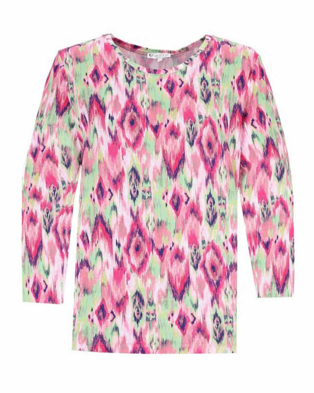 Hajo Blusentop Shirt Ikat-Print 3/4 Arm günstig online kaufen