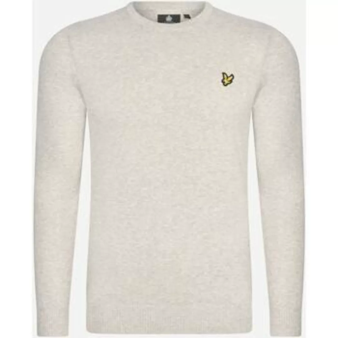 Lyle & Scott  Pullover Cotton merino crew neck jumper - light grey marl günstig online kaufen