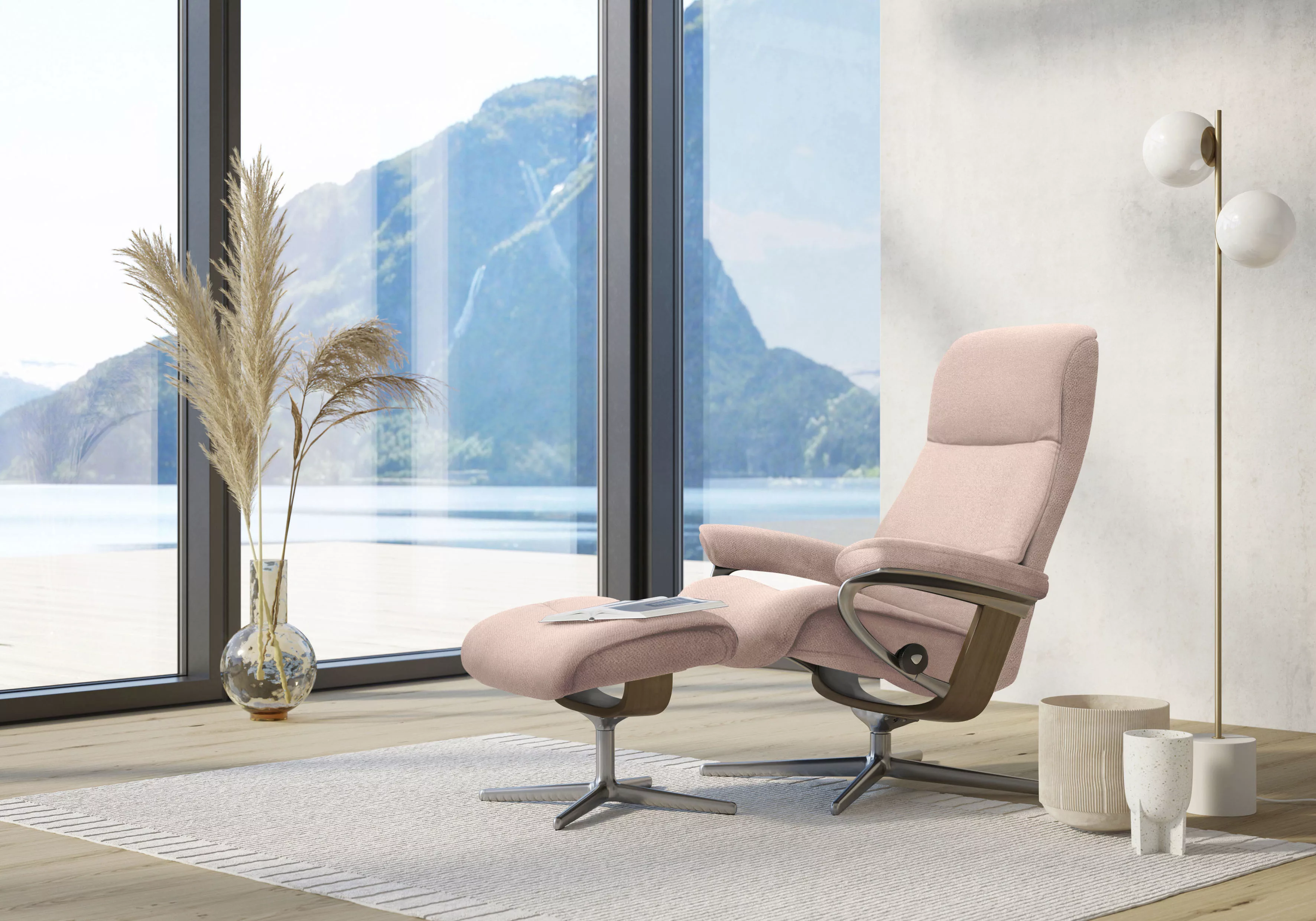 Stressless® Relaxsessel »View«, (Set, Relaxsessel mit Hocker), mit Hocker, günstig online kaufen