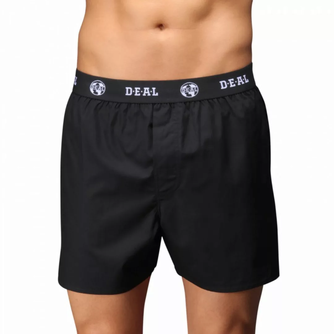 D.E.A.L International Boxershorts Schwarz mit Logo Bund günstig online kaufen