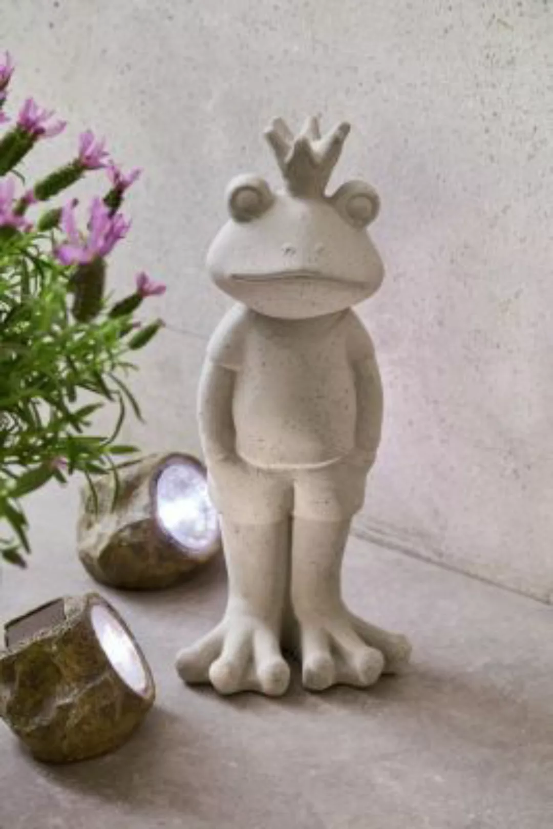 HOME Living Froschkönig Stone Dekoobjekte grau günstig online kaufen